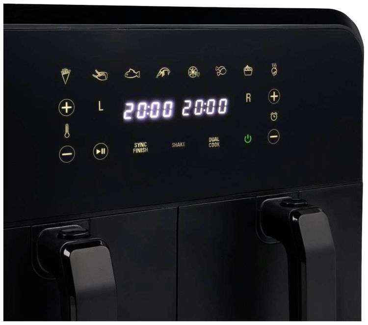Produktbild: Princess Doppel-Fritteuse 8l 2400W mit Display Schwarz