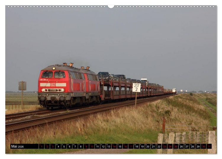 Produktbild: Norddeutsche Eisenbahnen (Wandkalender 2026 DIN A2 quer), CALVENDO Monatskalender