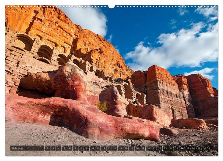 Produktbild: Jordanien &ndash; Felsenstadt Petra (hochwertiger Premium Wandkalender 2026 DIN A2 quer), Kunstdruck in Hochglanz