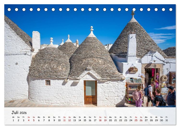 Produktbild: Italien - Tief im S&uuml;den (Tischkalender 2026 DIN A5 quer), CALVENDO Monatskalender