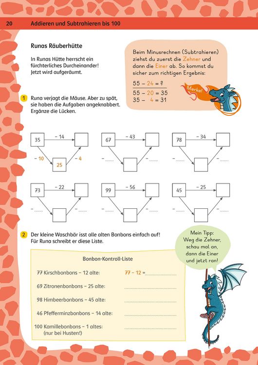 Produktbild: Klett Team Drachenstark: Das gro&szlig;e Trainingsbuch Mathe 2. Klasse