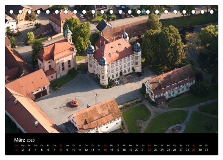 Produktbild: Hohenlohe von oben (Tischkalender 2026 DIN A5 quer), CALVENDO Monatskalender