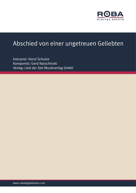 Produktbild: Abschied von einer ungetreuen Geliebten