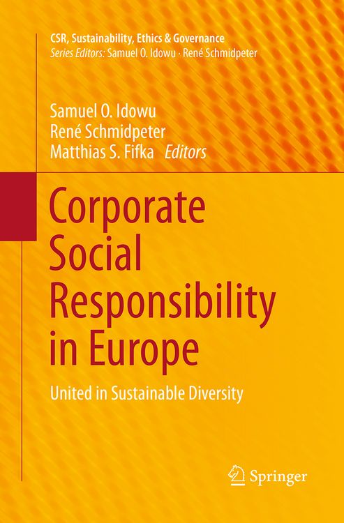 Produktbild: Corporate Social Responsibility in Europe