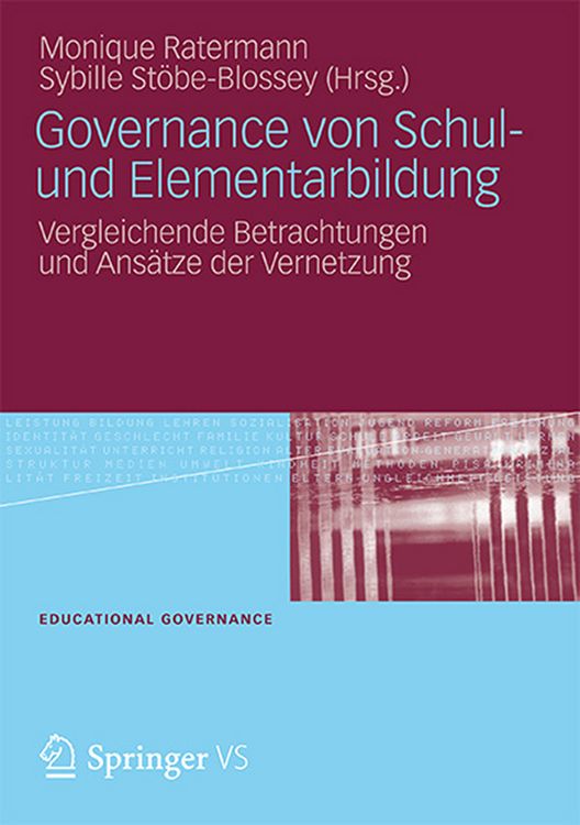 Produktbild: Governance von Schul- und Elementarbildung
