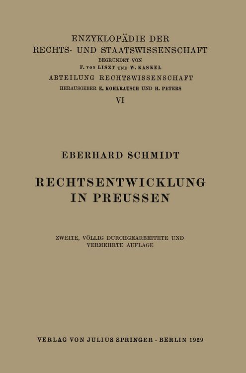 Produktbild: Rechtsentwicklung in Preussen