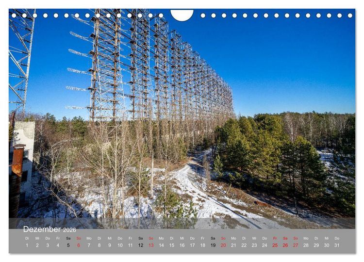 Produktbild: Tschernobyl - In der Sperrzone (Wandkalender 2026 DIN A4 quer), CALVENDO Monatskalender