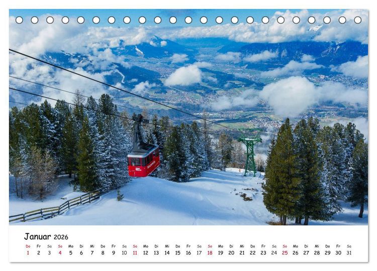 Produktbild: Gr&uuml;&szlig;e aus Innsbruck (Tischkalender 2026 DIN A5 quer), CALVENDO Monatskalender