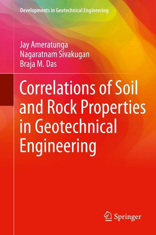 Produktbild: Correlations of Soil and Rock Properties in Geotechnical Engineering