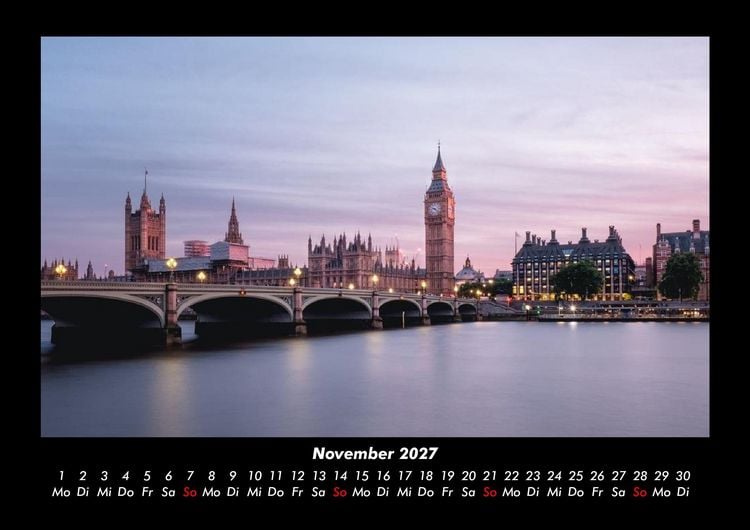 Produktbild: London 2027 Fotokalender DIN A3