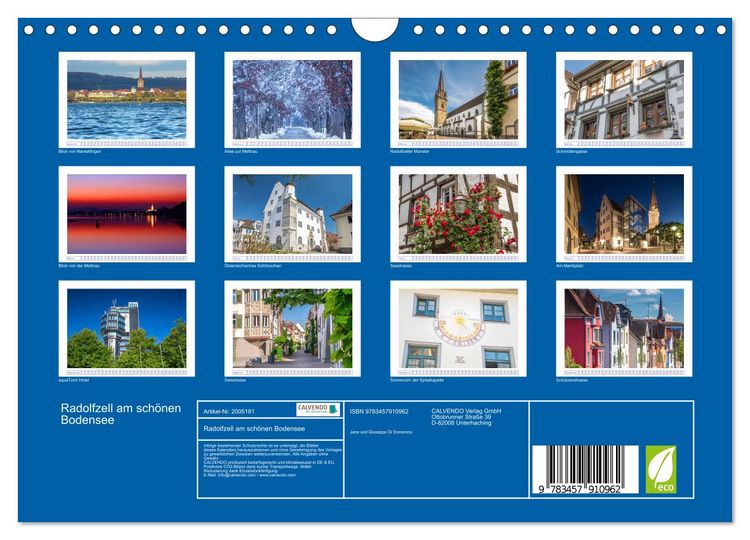 Produktbild: Radolfzell am sch&ouml;nen Bodensee (Wandkalender 2026 DIN A4 quer), CALVENDO Monatskalender