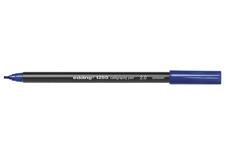 Produktbild: Kalligrafie-Stift edding 1255 calligraphy pen, 2,0 mm, stahlblau