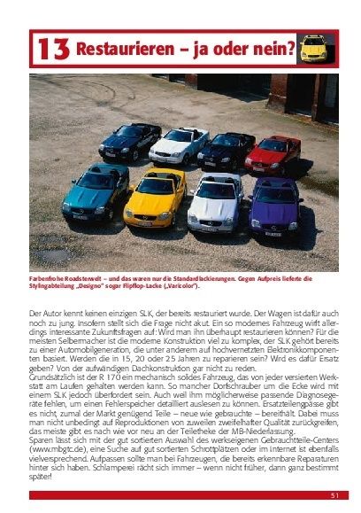 Praxisratgeber Klassikerkauf Mercedes-Benz SLK (R 170)