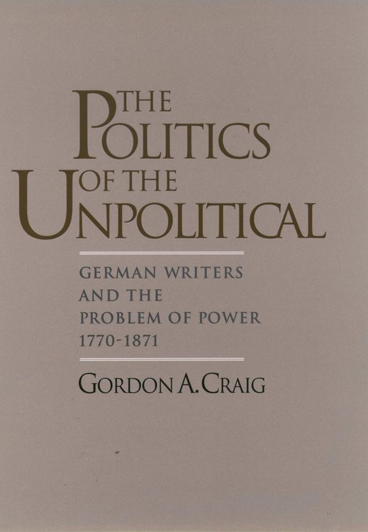 Produktbild: The Politics of the Unpolitical