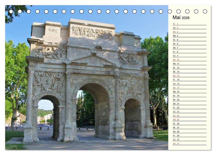 Produktbild: R&ouml;mische Bauwerke in Europa (Tischkalender 2026 DIN A5 quer), CALVENDO Monatskalender