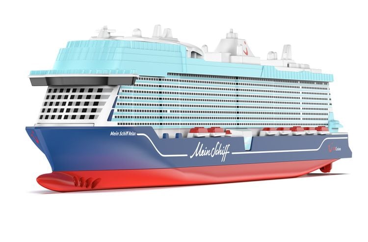 Produktbild: Siku 1731 - Mein Schiff Relax, blau/rot, 281x75x42mm