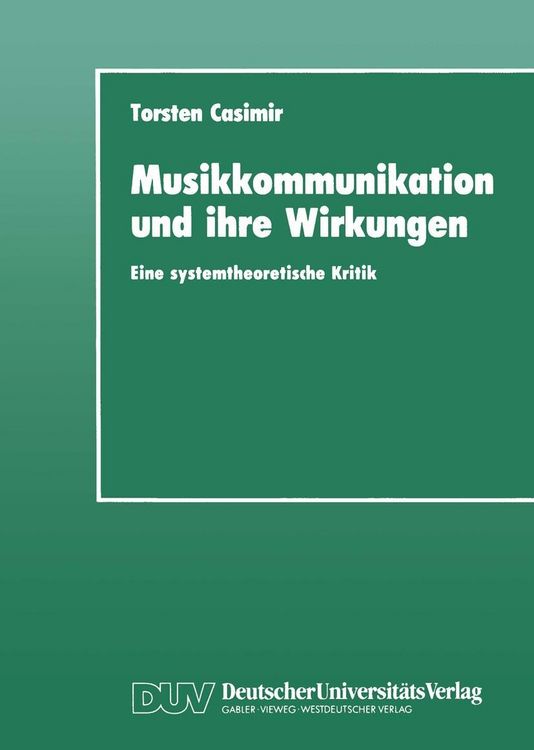 Produktbild: Musikkommunikation und ihre Wirkungen