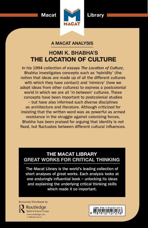 Produktbild: An Analysis of Homi K. Bhabha's The Location of Culture