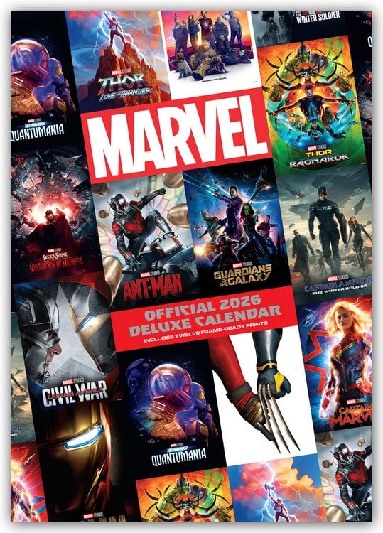 Produktbild: Marvel Studios 2026 – Deluxe A3-Posterkalender