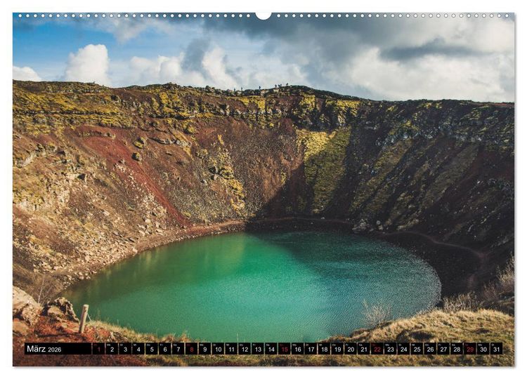 Produktbild: Island. Ein Land f&uuml;r Entdecker und Abenteurer. (Wandkalender 2026 DIN A2 quer), CALVENDO Monatskalender