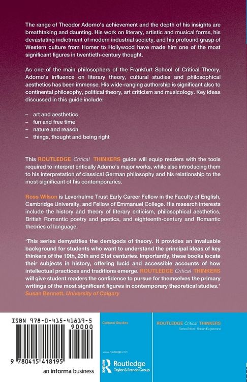 Produktbild: Theodor Adorno