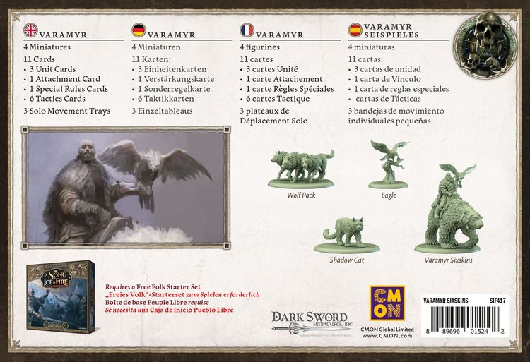 Produktbild: Song of Ice & Fire - Varamyr Sixskins (Varamyr) DE/EN/ES/FR