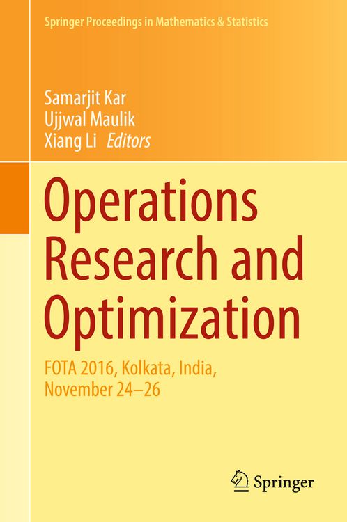 Produktbild: Operations Research and Optimization