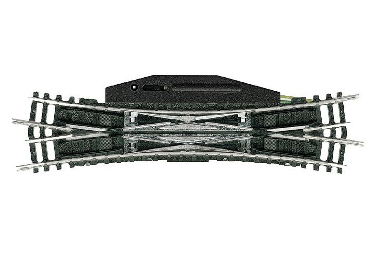 Produktbild: MiniTrix T14960 N Gleis Doppelkreuzungsweiche 129.8mm 15&deg; 362.6mm 1St.