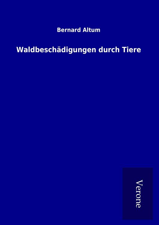 Produktbild: Waldbesch&auml;digungen durch Tiere