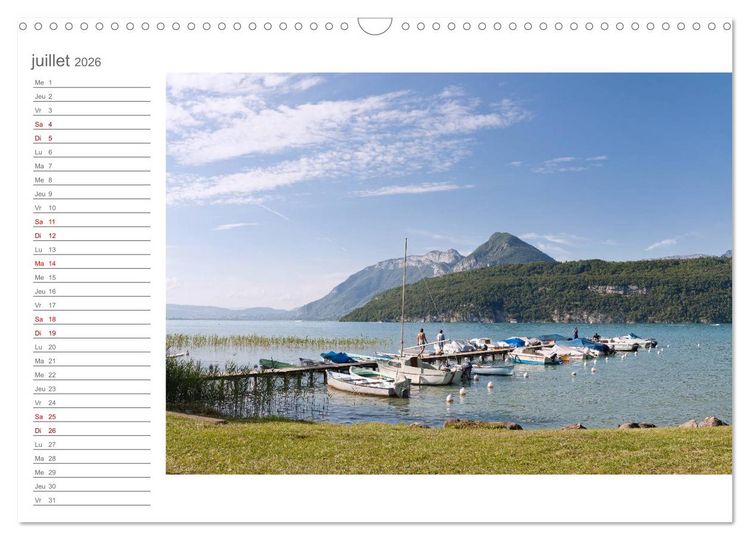 Produktbild: Coup d'&oelig;il sur le Lac d'Annecy (Calendrier mural 2026 DIN A3 vertical), CALVENDO calendrier mensuel