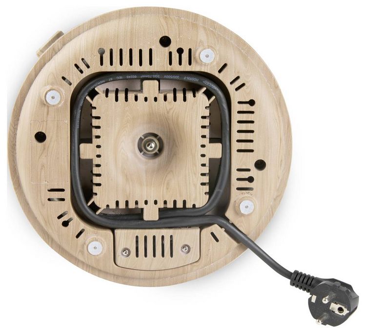 Produktbild: DOMO DO736F Fondue 1500W Kontrollleuchte, 8 Fonduegabeln Holz, Wei&szlig;