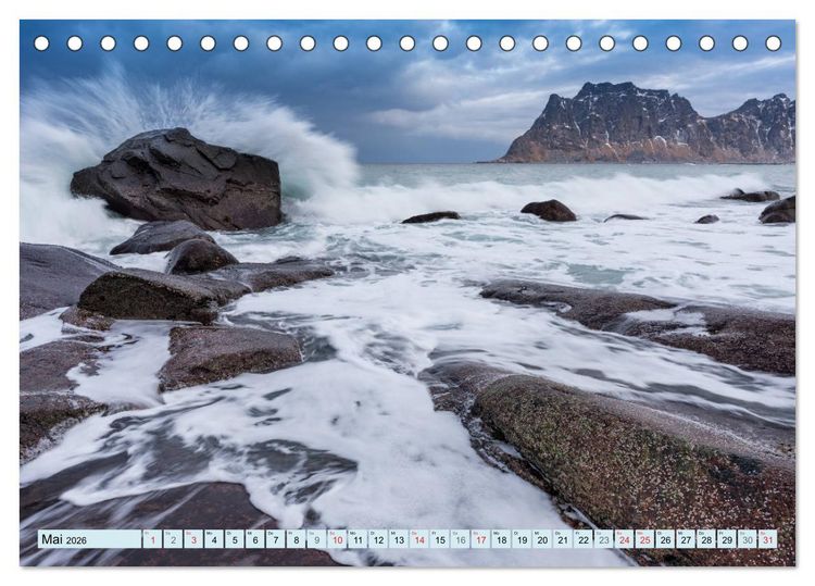 Produktbild: Norwegens Lofoten (Tischkalender 2026 DIN A5 quer), CALVENDO Monatskalender
