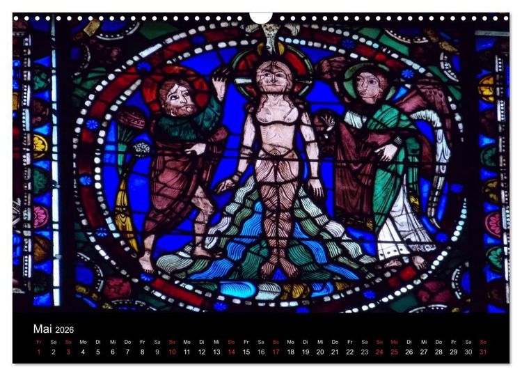 Produktbild: Bilder aus Licht - Notre Dame de Chartres (Wandkalender 2026 DIN A3 quer), CALVENDO Monatskalender
