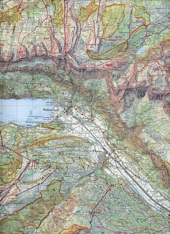 Produktbild: Swisstopo 1 : 50 000 Walenstadt Ski