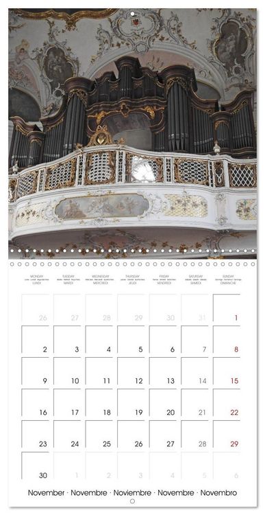 Produktbild: Fantastic German Church Organs (Wall Calendar 2026 12 &times; 12 Inch) CALVENDO 12 Month Wall Calendar
