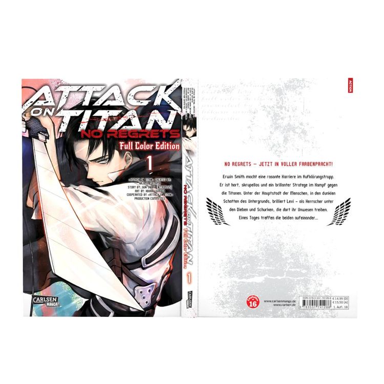Produktbild: Attack On Titan - No Regrets Full Colour Edition 1