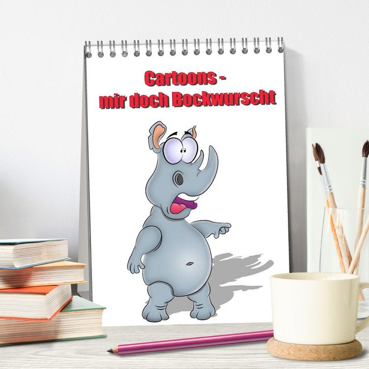 Produktbild: Cartoons - mir doch Bockwurscht (Tischkalender 2026 DIN A5 hoch), CALVENDO Monatskalender