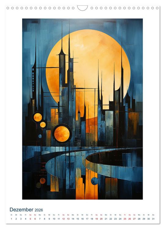 Produktbild: ART DECO City (Wandkalender 2026 DIN A3 hoch), CALVENDO Monatskalender