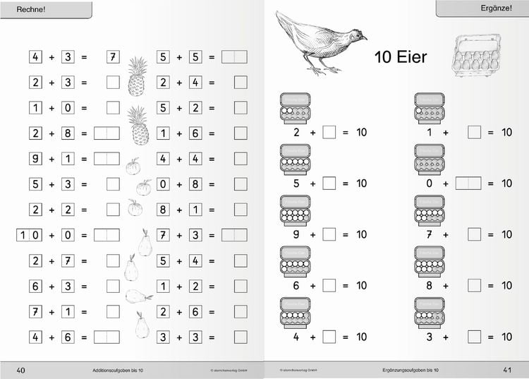 Produktbild: Ich kann rechnen 1 und 2 - Ausgabe in A4 - Sch&uuml;lerarbeitshefte f&uuml;r die 1. Klasse