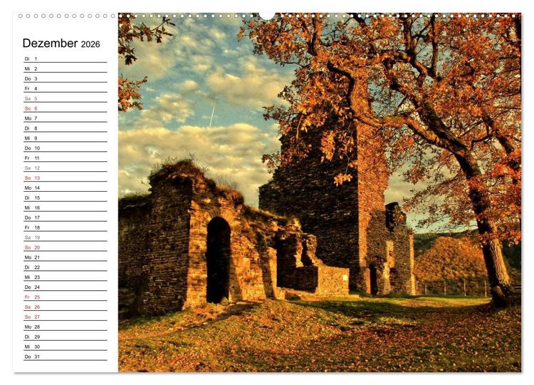 Produktbild: Die sch&ouml;nsten Landschaften in Deutschland - Das Ahrtal (Wandkalender 2026 DIN A2 quer), CALVENDO Monatskalender