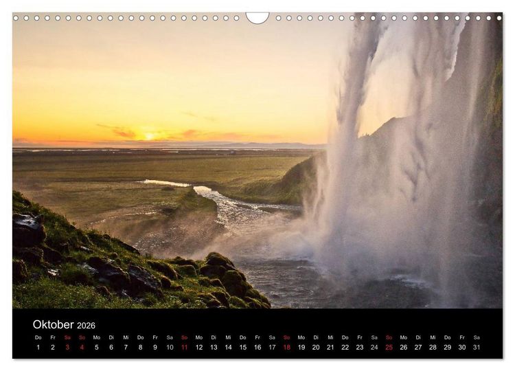 Produktbild: Island - Insel aus Feuer und Eis (Wandkalender 2026 DIN A3 quer), CALVENDO Monatskalender
