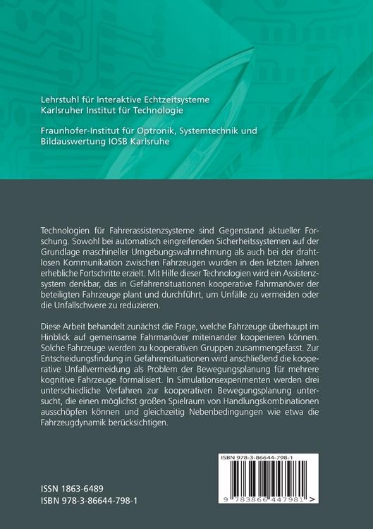 Produktbild: Planung kooperativer Fahrman&ouml;ver f&uuml;r kognitive Automobile