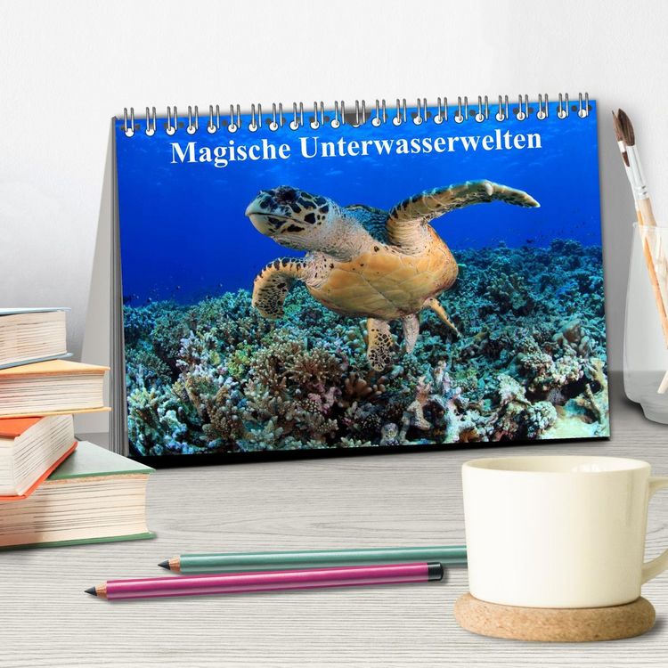 Produktbild: Magische Unterwasserwelten (Tischkalender 2026 DIN A5 quer), CALVENDO Monatskalender
