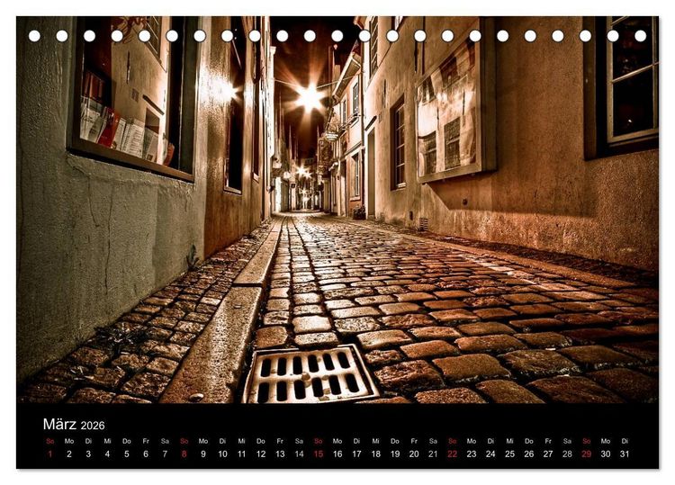 Produktbild: Bremen bei Nacht (Tischkalender 2026 DIN A5 quer), CALVENDO Monatskalender