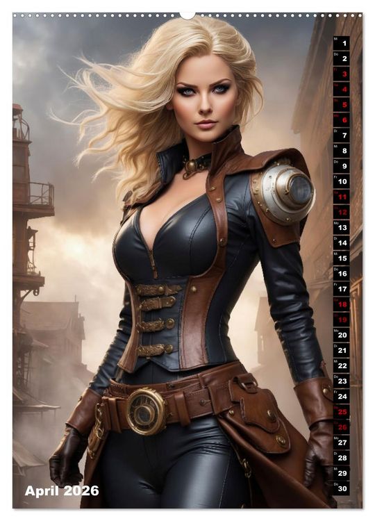 Produktbild: Steampunk Divas (Wandkalender 2026 DIN A2 hoch), CALVENDO Monatskalender