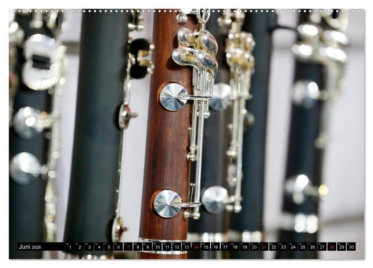 Produktbild: Die Welt der Musikinstrumente (Wandkalender 2026 DIN A2 quer), CALVENDO Monatskalender