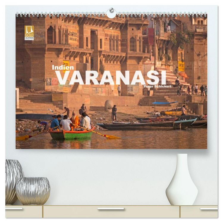 Produktbild: Indien - Varanasi (hochwertiger Premium Wandkalender 2026 DIN A2 quer), Kunstdruck in Hochglanz