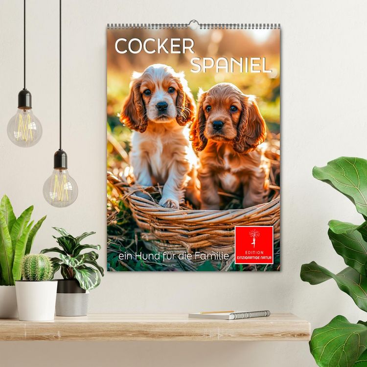 Produktbild: Cocker Spaniel - ein Hund f&uuml;r die Familie (Wandkalender 2026 DIN A2 hoch), CALVENDO Monatskalender