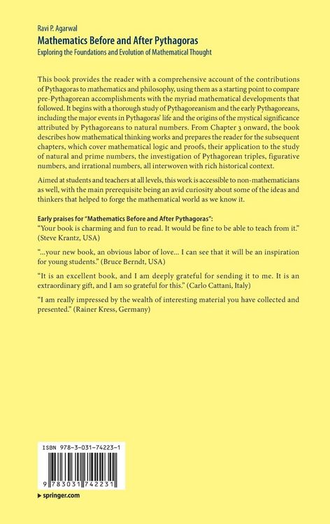 Produktbild: Mathematics Before and After Pythagoras