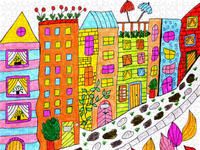 Produktbild: CALVENDO Puzzle Bunte Hochh&auml;user 1000 Teile Lege-Gr&ouml;&szlig;e 640 x 480 cm Foto-Puzzle Bild von None Sarnade